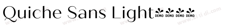 Quiche Sans Light字体转换